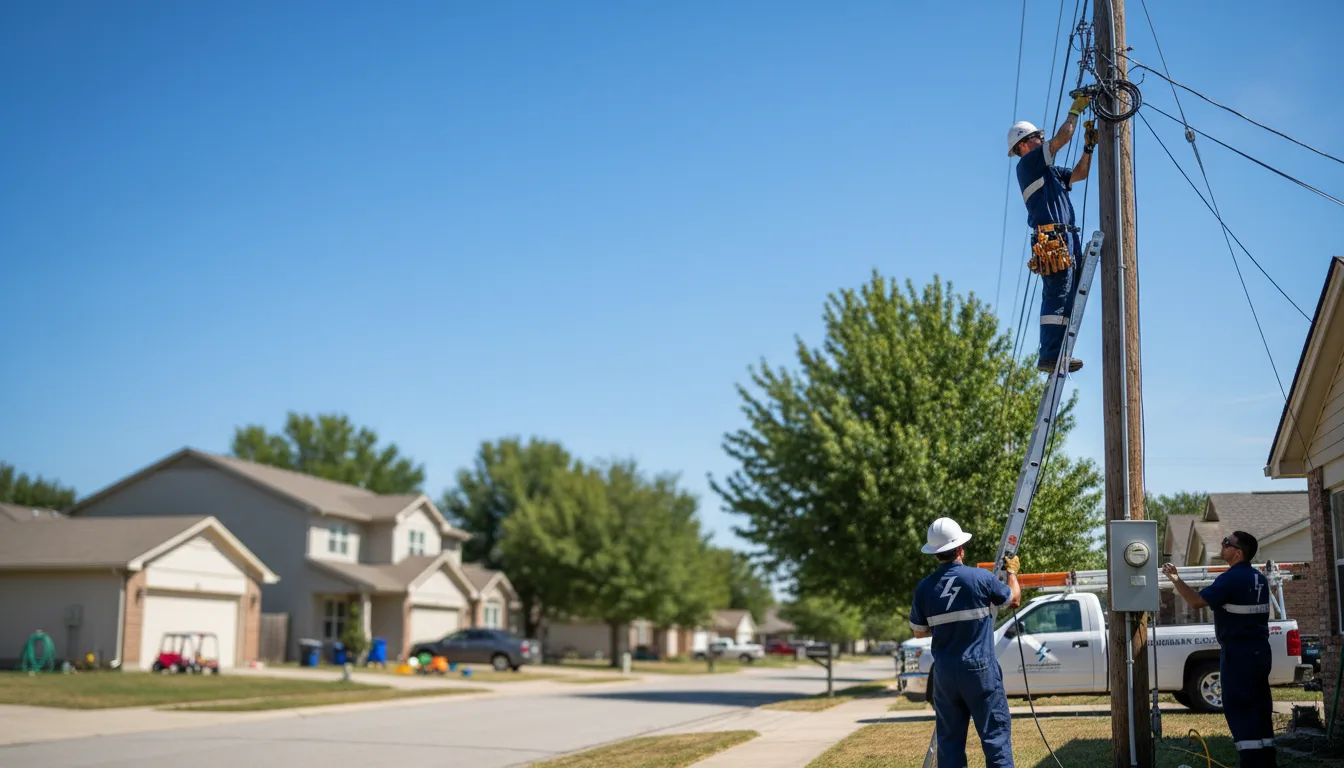 Residential electrician providing installation services in Richwood, OH